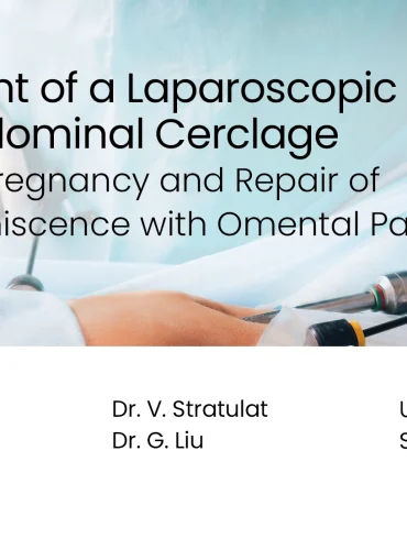 Placement of a Laparoscopic Transabdominal Cerclage in a TCTA Pregnancy and Repair of Uterine Dehiscence with Omental Patch