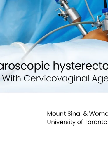 Total laparoscopic hysterectomy in a patient with cervicovaginal agenesis