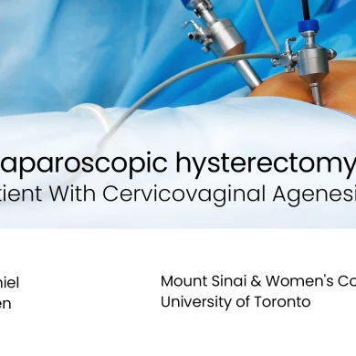 Total laparoscopic hysterectomy in a patient with cervicovaginal agenesis