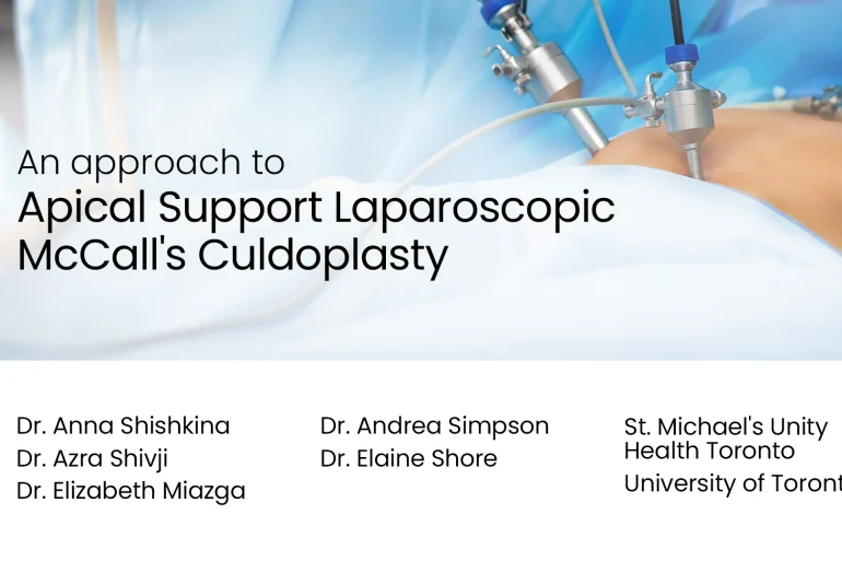 An Approach to Apical Support: Laparoscopic McCall's Culdoplasty