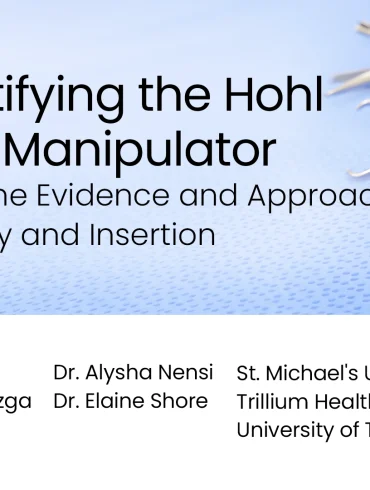 Demystifying the Hohl Uterine Manipulator: Review of the Evidence and Approach to Assembly and Insertion