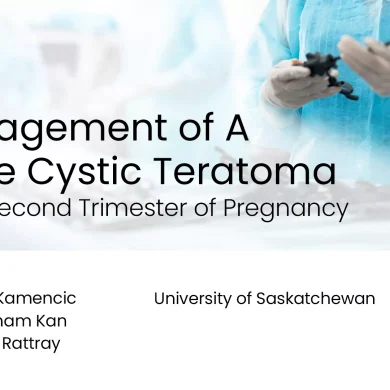 Management of a Large Cystic Teratoma in the Second Trimester of Pregnancy