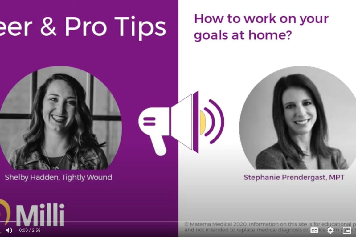 Peer & Pro Tips: How to work on your goals at home
